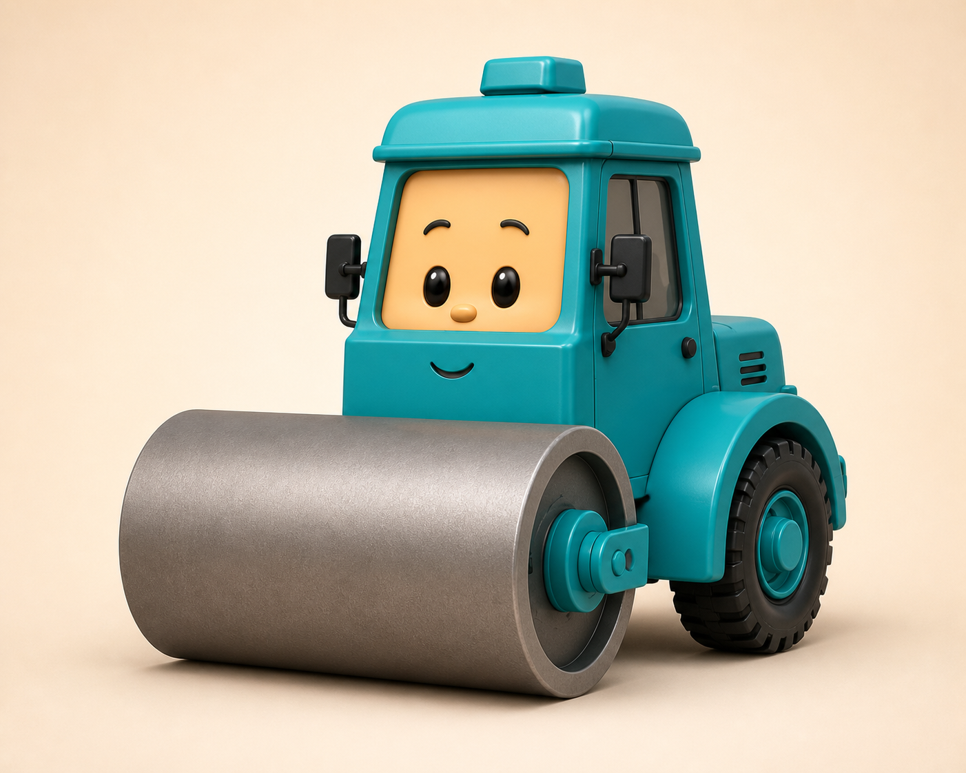 Rolly — 青绿色压路机